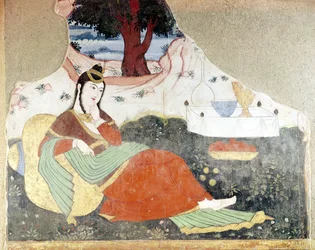 Donna nel giardino di Shah Abbas I (1588-1629)